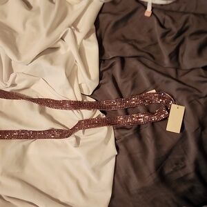 NWT Talbots Lavendar Sparkly Scarf / Belt